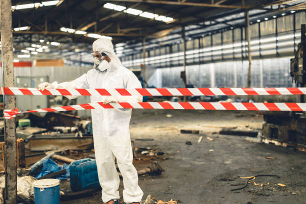 Professional Biohazard technician working in Malvern, AR